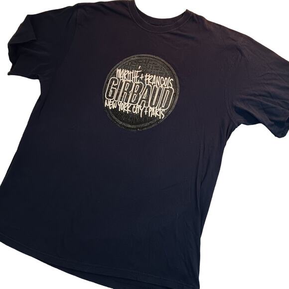 Marithe Francois Girbaud Vintage Tee 2XL Dark Blue Fade New York Paris Street - Picture 2 of 12